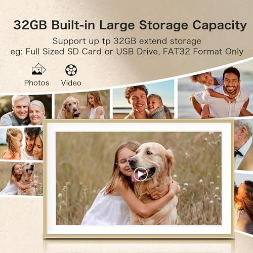 Frameo 15.6" Digital Picture Frame, Large Display Digital Frame WiFi, 32GB - Image 4