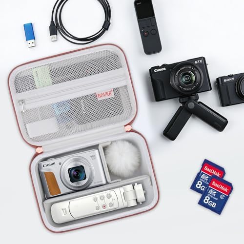 BOVKE Case for Canon G7X Mark III II/PowerShot SX740 SX730 Camera, White - Image 7