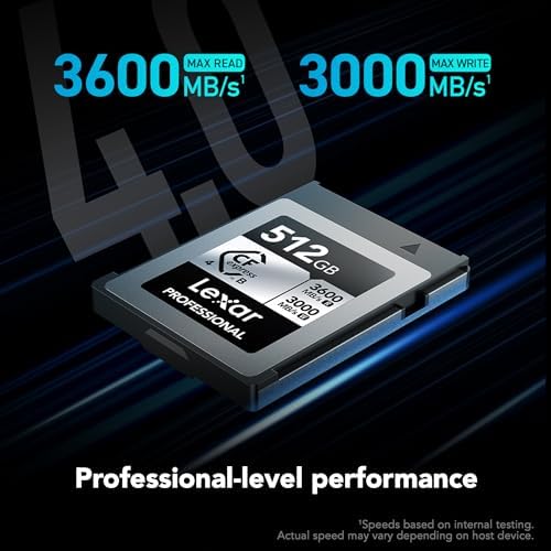 Lexar 512GB CFexpress Type B Silver 4.0 Card, 3600/3000 MB/s, 8K Video - Image 2