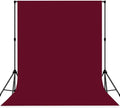 Wine Red Photo Backdrop Professional Photography Background Cloth 10x10ft | Seamless Design eliminates Wrinkle Portrait Photography Wedding Dark Theme Decorations by MIZSYE