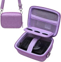 Camera Case Bag Compatible with Canon PowerShot G7 X Mark III, Mark II, SX740 HS, Sony ZV-1, KODAK PIXPRO WPZ2 Digital 4K Vlogging Camera, Point and Shoot 4K Video Camera Bag, Purple (Case Only) by LTGEM