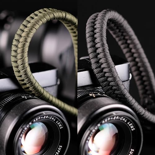 Paracord Camera Wrist Strap Lanyard-Quick Release for DSLR Mirrorless Black - Image 5