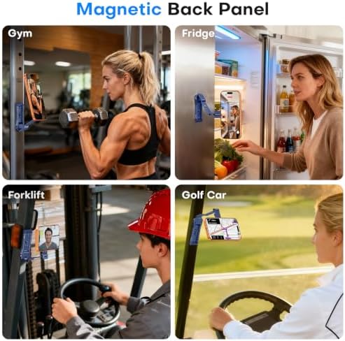 OMOTON TP03 [Ultra-Slim] 360° Rotating for MagSafe Tripod with Hook, Blue - Image 5
