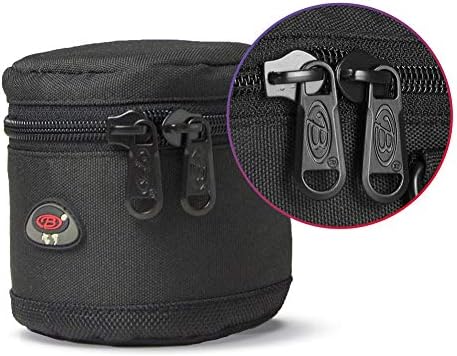 DSLR Lens Case Pouch for Small Camera Lens, Fits Up to 2.76" x 2.95" - Image 4
