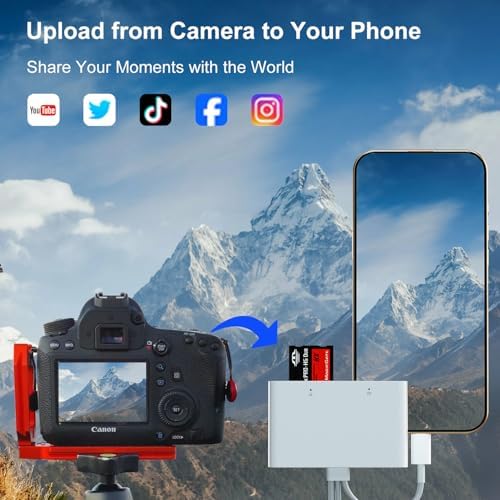 Memory Stick Pro Duo Adapter - 4 in 1 SD/TF/MS/XD Card Reader Digital Camera Adapter for Sony Cybershot SD Card, Lightning/USB-C/USB-A XD-Picture-Card Reader for iPhone 16/15/14/iPad/PC/Android/MAC - Image 4