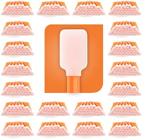 AAwipes Foam Swabs (1000 pcs Large Rectangular Foam Tips, 5.25", Orange) Cleanroom Foam Cleaning Swab for Roland Printers, Inkjet Printer, Air Conditioner, Car Vent, etc (C714C) by AAWipes