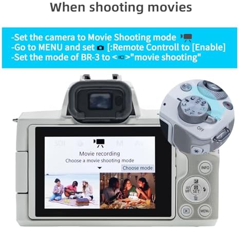 for Canon Camera Wireless Remote Control, Rechargeable OLED Shutter Release - Image 6