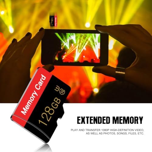 2 Pack Micro Memory Card 128 GB with Adapter, C10/UHS-I/A1, TransFlash Card, TF Card for Camera, Smartphone, Tablet, Drone (Red 128GB*2-S) - Image 5