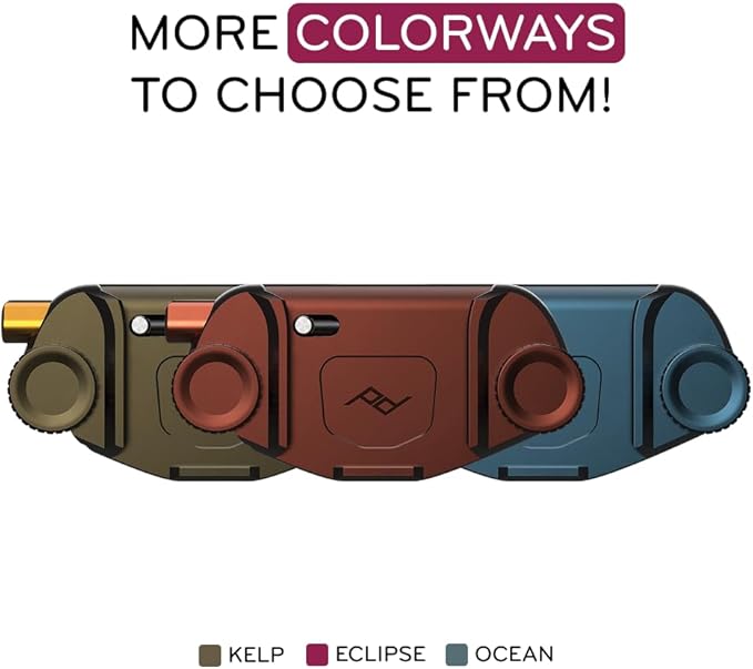 Peak Design Capture Camera Clip V3, Eclipse with Plate, Holds DSLR, Compact and Point and Shoot Bodies, Secure, Stable and Accessible, Attaches to Straps and Belts, Quick Release, 200 lb Capacity - Image 8