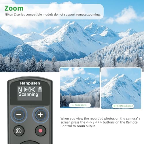 for Nikon Rechargeable Shutter Release,Wireless Camera Remote Control - Image 4