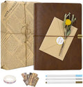 Vienrose Photo Album Scrapbook Kit, 9x6.5 Inch, 60 Pages, Dark Brown by Vienrose