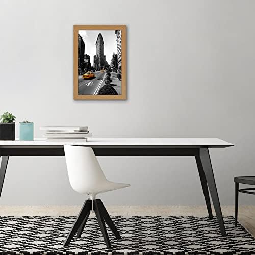 Americanflat 11x17 Picture Frame with Shatter-Resistant Glass - Signature Collection - Gallery-Style Frames Made of Engineered Wood - Photo Frame for Wall Display - Dark Oak - Image 4