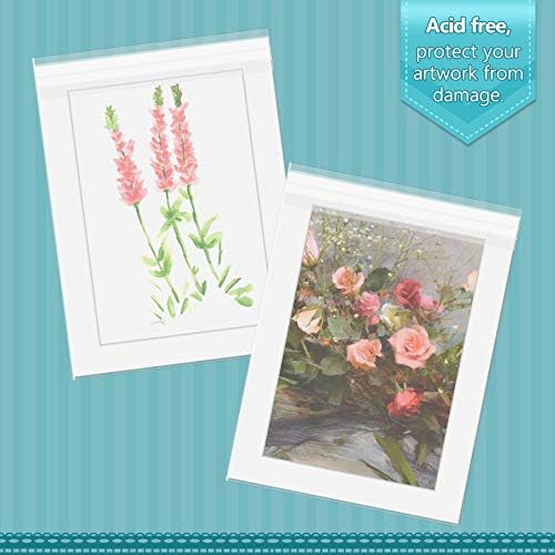Golden State Art 9x12 Inch Crystal Sealed Clear Plastic Sleeves,100 Pack - Image 3