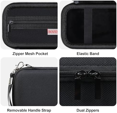 BOVKE Hard Case + Silicone Cover for Canon Powershot G7 X Mark III, Black - Image 5