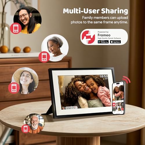 Frameo 10.1" WiFi Digital Picture Frame, Gift for Parents & Grandparents - Image 6