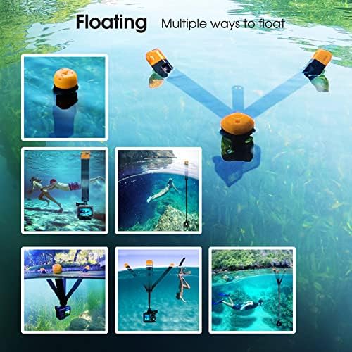 SOONSUN 4-in-1 Floating Tripod Selfie Stick for GoPro Hero 13 12 11 10 9 8 - Image 3