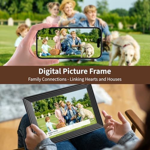 Digital Picture Frame,10.1 Inch Frameo Digital Photo Frame, 1280x800 IPS LCD Touch Screen,16GB, Supports SD Cards,Share Happy Moments Instantly via Frameo App from Anywhere,Best Gifts for Your Loves - Image 5