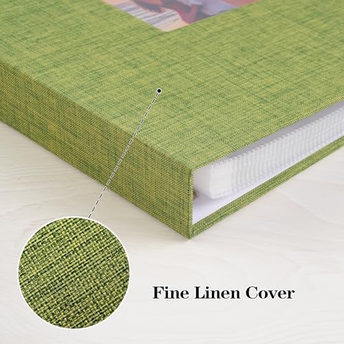 Mublalbum 8.5x11 Inch 3 Ring DIY Scrapbook Photo Album 80 Pages,Green - Image 6