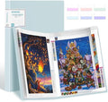 A3 Diamond Painting Storage Book, 60 Views Art Portfolio Presentations Folder with 30 Pages Protectors, 17.3x12.8in Green by HOWUKE