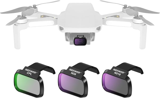 NEEWER ND Filter Set Compatible with DJI Mini 4K/2 SE/SE/2/Mavic Mini | 3 Pack, CPL/ND8/ND16, Multicoated HD Optical Glass, Neutral Density Filters, Drone Camera Lens Accessories, FL-C41 by Neewer