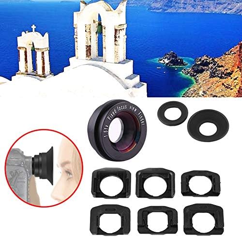 ASHATA 1.51X Camera Viewfinder, DSLR Camera Fixed Focus Eyepiece Magnifier Eyecup with 6 Magnifier Mount Bases, 1.51X Viewfinder Magnifier for DSLR Camera, ASHATAbxqfsm5icn - Image 3