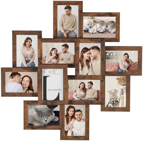 SONGMICS 12-Pack 4 x 6 Collage Picture Frames with Glass Front by Unknown