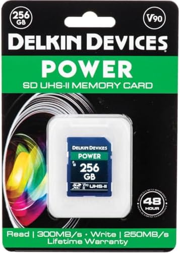 Delkin Devices Power 256GB SDXC UHS-II (V90) - 300MB/s Read, 250MB/s Write | for 8K, 4K, HDR, and 360 Video | High-Performance for Cameras - Image 3
