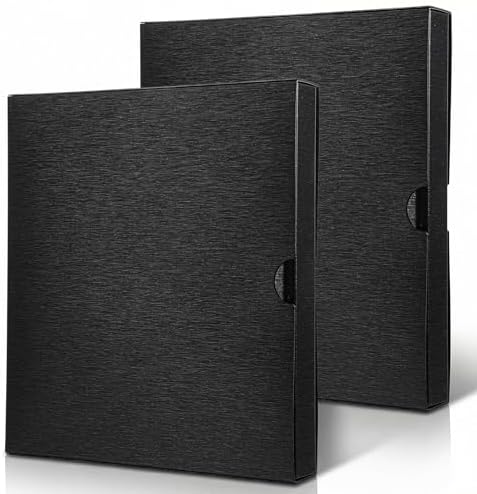 2 Pack Acid Free Archival Films Bag, Album Film Protector Storage Box, 3 Ring Negative Binder Preservers Portfolio Folder for Artwork Folder for 120 Film and 135 35 mm Negative by MAQUITA