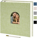 Vienrose Self Adhesive Photo Album with Arch Window, 60 Pages, Grass Green by Vienrose