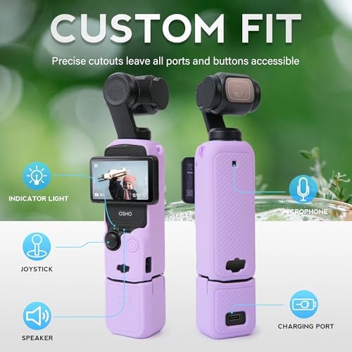 Silicone Case for DJI Osmo Pocket 3/Xtra Muse, Purple - Image 4