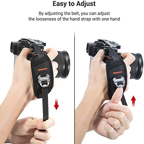 SmallRig Camera Cage Wrist Strap, Universal Quick Adjustable Secure Grip Camera Cage Handle Hand Wrist Strap PAC2456 - Image 4