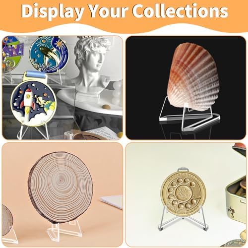 NIUBIER Card Display Stand, Arcylic Card Holder, Clear Mini Easel, 2.2 in - Image 3