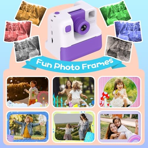 Kids Camera Instant Print, Christmas Birthday Gifts for Girl Boys Kids 3-12 - Image 4