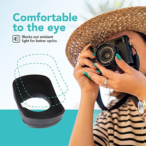Foto&Tech Soft Rubber Eyecup, Fuji EC-XT L Eye Cup Cover Eyepiece Viewfinder Compatible with Fujifilm GFX100 X-T1 X-T2 X-T3 X-T4 GFX-50S X-H1 - Image 4