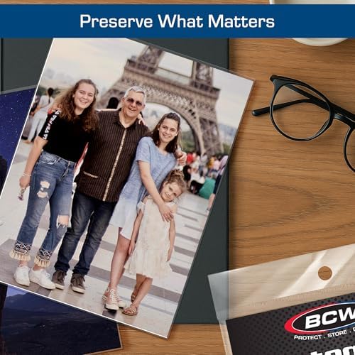 BCW 6x8 Photo Sleeves - 100 Pack | Archival Photo Sleeves for Art, Postcards & Photos | Acid-Free, No PVC | Archival Quality for Storage & Display - Image 6