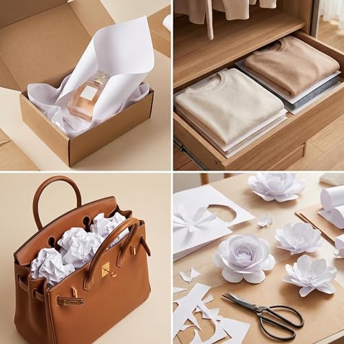 100 Sheets Acid-Free Tissue Paper, 20x13.7in White Archival Tissue Paper Bulk, Acid Free Wrapping Paper for Gift Wrapping, Clothing Storage, Protecting Photos, Crafts & More - Image 7