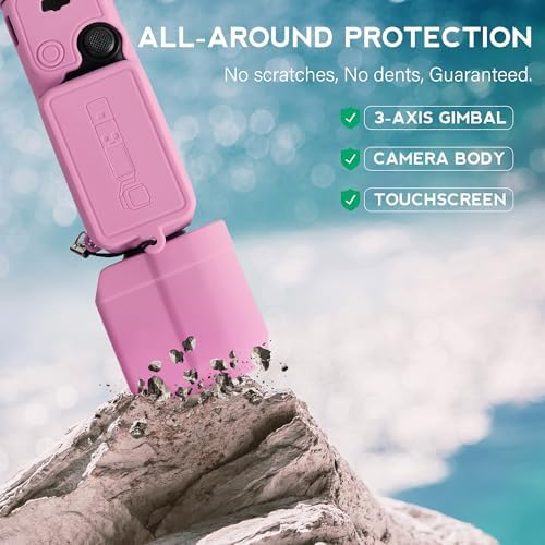 Silicone Case for DJI Osmo Pocket 3/Xtra Muse, Rose - Image 6