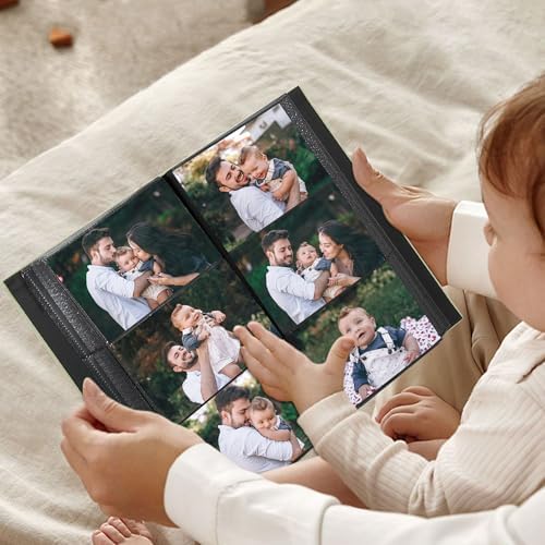 Photo Album 4x6 Pictures 300 Pockets Linen Cover White - Image 6