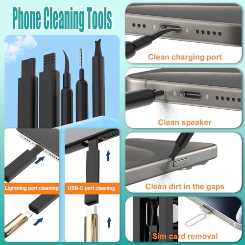 VICHYIE 32 in 1 Multi-Function Cleaning Kit for Electronic Devices (Black) - Image 2