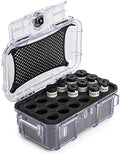 Evergreen 120mm Film Storage Case | Holds 18 Rolls of Medium Format Film | Preserve and Protect Your Film | Waterproof, Crushproof, & Freezer Safe (Film Not Included) (Clear) by EvergreenCases
