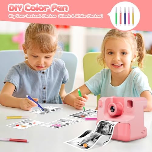 Kids Camera Instant Print, Christmas Birthday Gifts for Girl Boys Kids 3-12 - Image 6