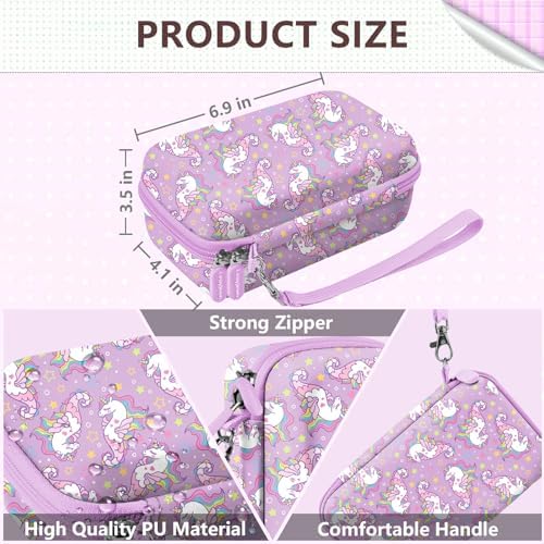 Leayjeen Kids Instant Camer Case for ESOXOFFORE/Dylanto -Purple Unicorn - Image 3