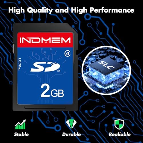 INDMEM 5 Pack SD Card 2GB Class 4 Flash Memory Card 2G SLC Stanard Secure Digital Cards - Image 2