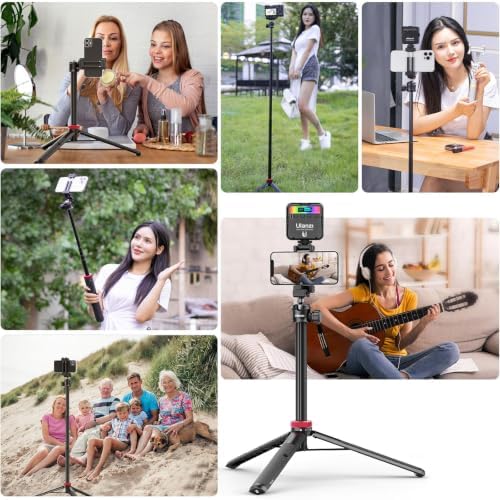 ULANZI MT-44 Auto Open Phone Tripod, 59" Extendable Selfie Stick Vlog Stand - Image 2