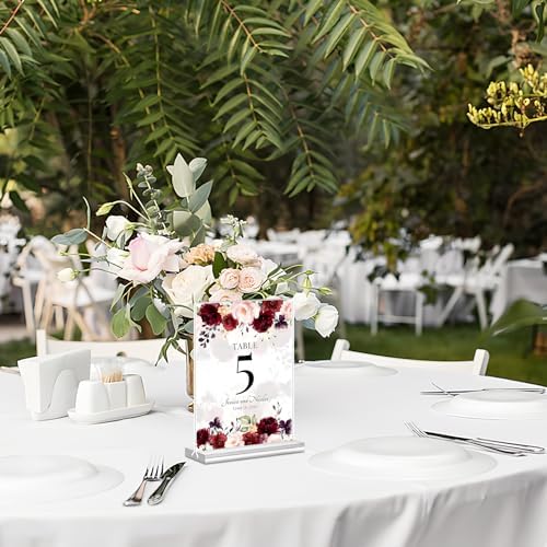 Acrylic Sign Holder 5 x 7, 10 Pack Clear Table Menu Vertical Display Stand Desktop Display Double Sided Stand Paper Holder Table Sign Suitable for Restaurants Office Store Show Fair - Image 7