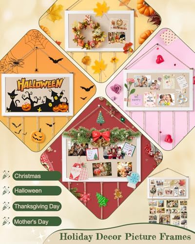 Bikoney Large Collage Picture Frame with Bulletin Board Photo Display - Image 4