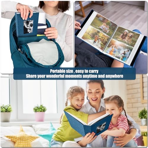 200-Pocket Photo Album 4x6 - Slip-In Picture Album with Linen Cover & Display Window, Vertical Photo Book for Wedding, Family, Baby, Anniversary & Vacation Memories (Holds 200 Photos) - Image 6