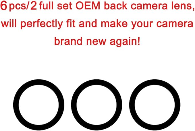 2 Sets Rear Back Camera Lens Glass Replacement for Samsung Galaxy S24+ Plus 6.7-inches with pre-Installed Adhesive and Reparing Toolkit - Image 3