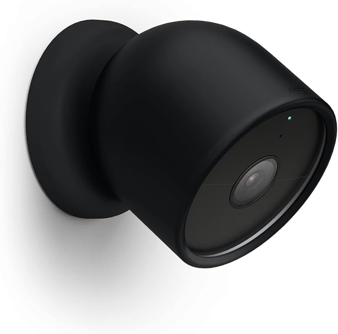 elago Silicone Cover for Google Nest Cam Outdoor or Indoor (Battery) | Magnetic Mount Cover Included, All Weather Protection, Easy Installation [Black] (NOT Compatible with wired, 2nd gen) by elago