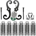 Renovators Supply Manufacturing Decorative S Style Window Shutter Dogs, Cast Aluminum, Rust Resistant Powder Coated, Includes Mounting Screws, 6.5 Inches, Pack of 50 Pairs by RenovatorsSupplyManufacturing